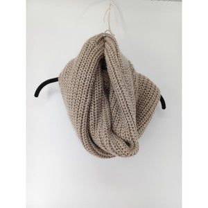 CALVIN KLEIN Women's scarf One Size Brown crunchy Soft Loop Chunky Knit